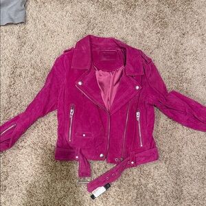 Blank NYC Fuchsia Leather Jacket